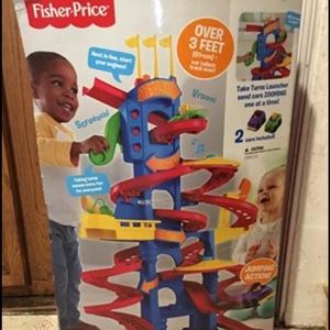 Little people Fisher price race track.